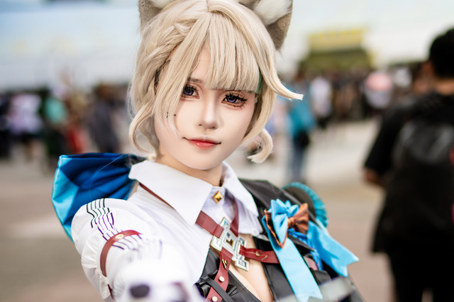 【コスプレ】台湾美女が魅せる『原神』リネットが優雅すぎる!黒ストッキングが映えるスラリと伸びる美脚にドキッ【写真9枚】 画像