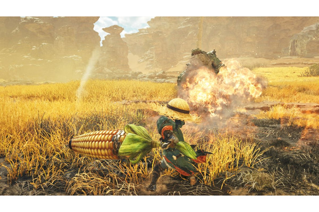 『モンハンワイルズ』で「ネコ鈴の首輪」が入手可能な最新イベクエが配信!7月末にはトウモロコシモチーフのガンランス「砲モロコシ」も登場予定 画像