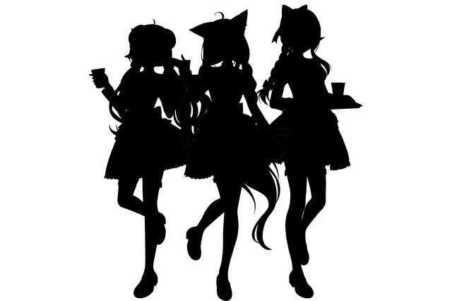 このシルエットは…ホロライブが「ウェンディーズ・ファーストキッチン」とコラボ? 白上フブキ、不知火フレア、角巻わためらしき画像がお披露目 画像