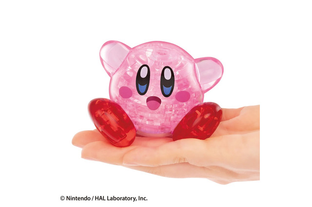 『星のカービィ』クリスタルパズルが可愛い！ワープスターに乗った姿でピンクにキラキラ光り輝く 画像