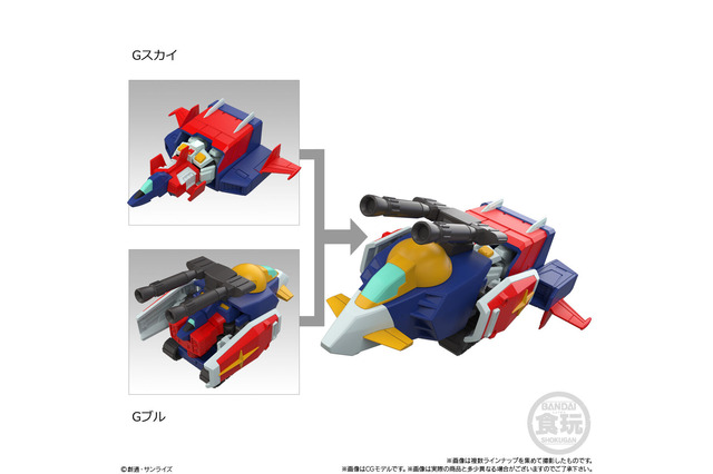 Gスカイ、Gブルら5機体が食玩プラモ「MOBILITY JOINT GUNDAM」に出撃！Gアーマーへの合体、ガンダムへの換装も再現 画像