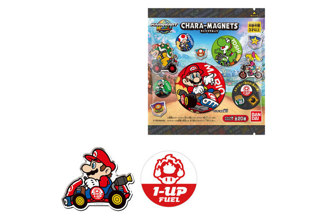 『マリオカート ワールド』がキャラマグネッツに！マリオやピーチなど豊富な全20種ラインナップ、ゲーム内に登場する“ステッカー”も付属 画像