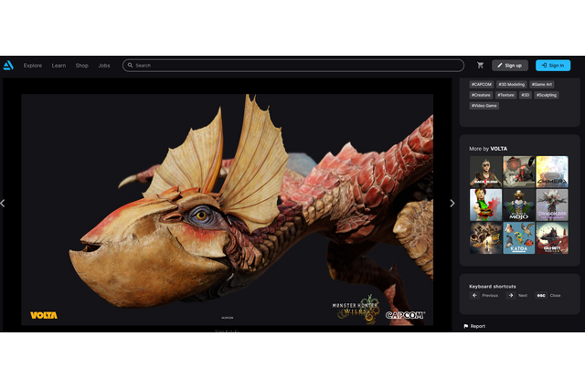 クック先生の鱗までクッキリ！『モンハンワイルズ』モンスター3Dモデルのショーケース公開 画像