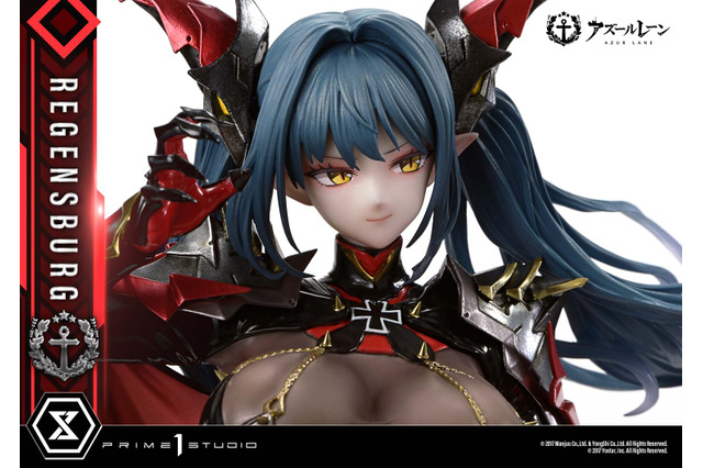 肌にピッタリ張り付いた黒タイツがセクシー…！『アズレン』より「レーゲンスブルク」が約18万円、500体限定でスタチュー化 画像