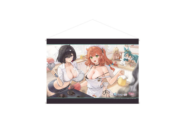 ライザの着せ替えイラストも復刻！『アズレン』×『ユミアのアトリエ』コラボグッズ予約受付中ータペストリー、クッションなど勢揃い 画像