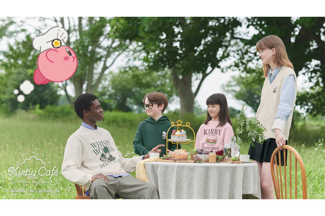 GU『星のカービィ』コラボコレクション発売!カフェ衣装のカービィやワドルディ、ワンポイントアートをお洒落にデザイン 画像