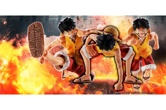 「ワンピース」印象的な“泣き顔”シーンも再現可能！マリンフォード頂上決戦時の「モンキー・D・ルフィ」がアクションフィギュア化 画像