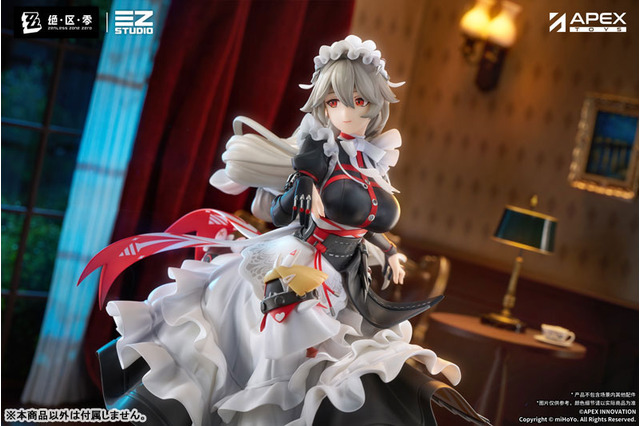 スカートの躍動感やスリットから覗く太ももがセクシー!『ゼンゼロ』よりメイド長「リナ」がフィギュア化 画像