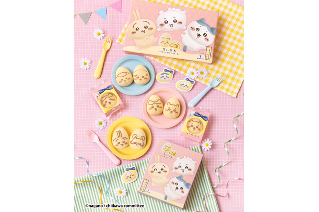 「ちいかわ」×「東京ばな奈」コラボのバナナプリンケーキに新絵柄！9月1日よりリニューアル、期間限定でスマホ用オリジナル壁紙がプレゼント 画像