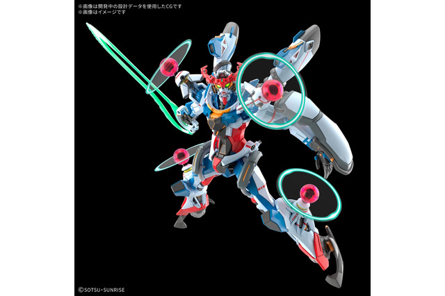 最終回の「ジークアクス（エンディミオン・ユニット覚醒時）」がHGガンプラ化！頭部は開閉ギミック搭載、肩・膝のエフェクトも再現 画像