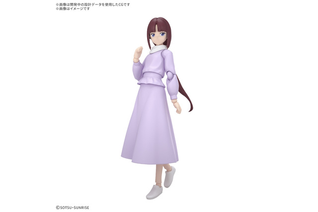ガンダムXのヒロイン「ティファ」がプラモ化!ロングヘアーや座った姿も再現できる豊富なパーツが付属 画像