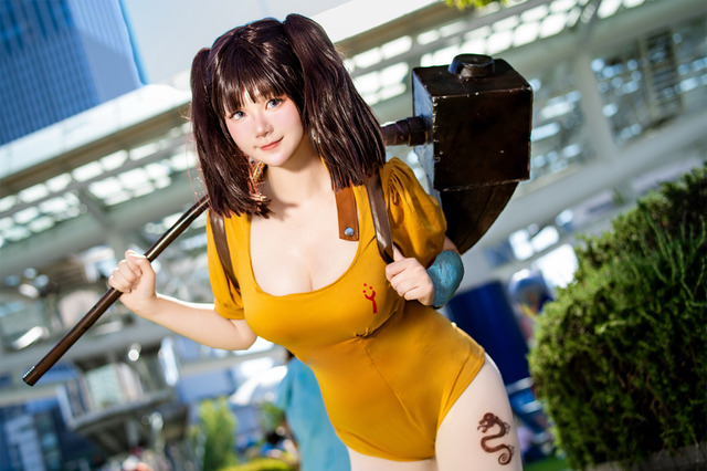 【コスプレ】圧倒的に巨大な存在感！「七つの大罪」ディアンヌの豊満な美ボディに心奪われそう【写真6枚】 画像