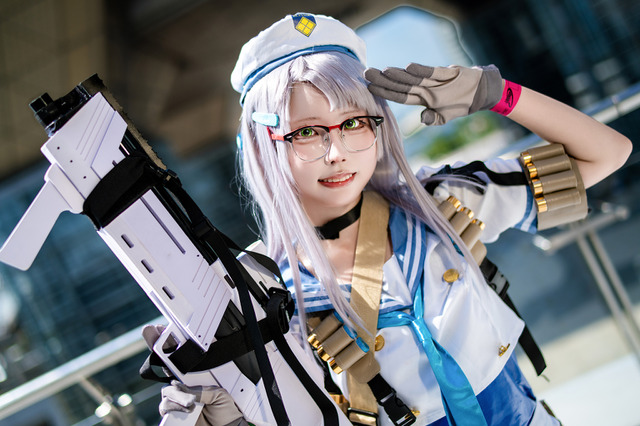 【コスプレ】『NIKKE』ネオンがフレッシュさ全開！公式ブースに立ちたい美少女の夢は叶うのか【コミケ106】 画像