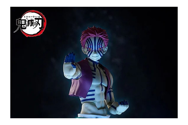 「鬼滅の刃」より「猗窩座」アクションフィギュアが再販!戦闘時に見せる狂気的な“嗤い顔”や、“破壊殺・羅針”プレートなど付属 画像
