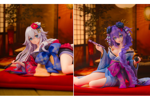 妖艶でセクシーな着物姿…！『ネプテューヌ』シリーズ15周年記念として「パープルハート」「ブラックハート」が1/7スケールフィギュア化 画像