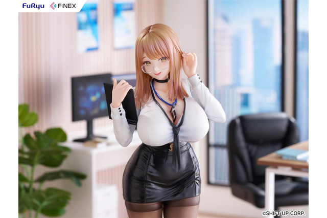 ムチムチの太ももとタイツに視線が…『勝利の女神:NIKKE』エマがコスチューム「オフィスセラピー」姿でフィギュア化 画像