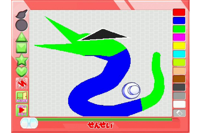 大人気お絵かき玩具がWiiウェアで登場、『かく!うごく!つかまえる!せんせいWii』 画像