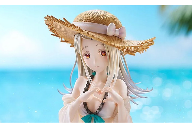 あまりにも細身で繊細なスタイル…！『学マス』より「篠澤 広」が描き下ろし水着衣装でフィギュア化ーグッスマ特典は“ハートの合図”エフェクトパーツ 画像