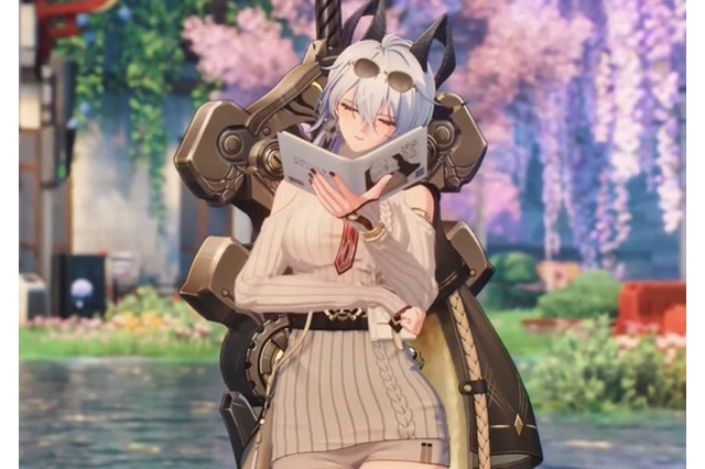 『鳴潮』「ザンニー」にスペシャル衣装追加！ゆったりセーターに絶対領域の太もも、そして変身すると“びりびり”に… 画像