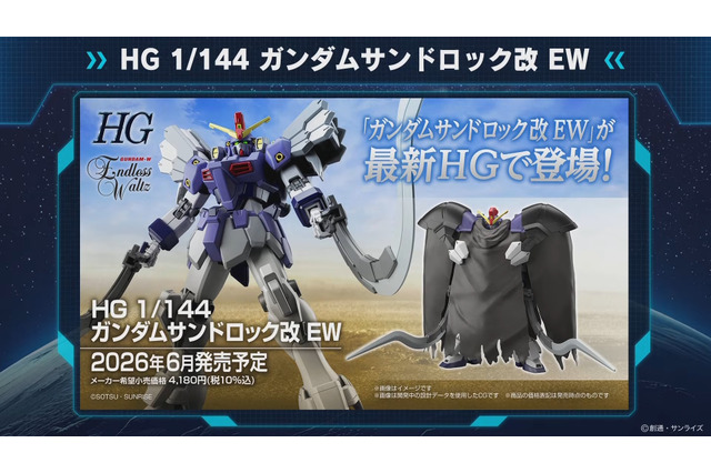 新作ガンプラ「HG ガンダムサンドロック改 EW」の詳細公開！ヒートショーテルは赤熱化状態を再現するクリアパーツ付き 画像