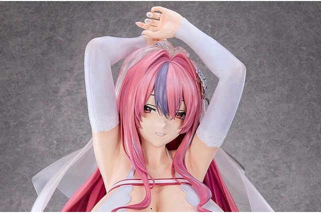 『アズレン』お値段約36万円の「ブレマートン」等身大胸像が凄い…！ケッコン衣装、大胆な脇見せポーズを圧巻のサイズで楽しめる 画像