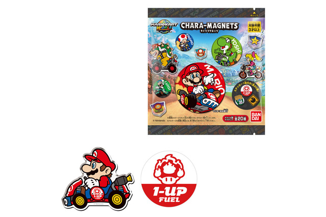 『マリオカート ワールド』カートに乗ったキャラクターなどアクリル製マグネット全20種！ゲーム内に登場する“ステッカー”も1枚付属 画像
