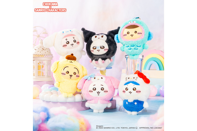 「ちいかわ×サンリオキャラクターズ」コラボグッズがむちゃカワ！“スーパーマーケット”風アイテムほか、ハローキティを着たハチワレなども 画像