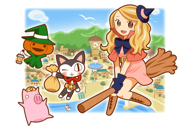 ガンホー、モバゲータウンで『ココ魔女!～ここは魔女のいる街～』のサービス開始 画像