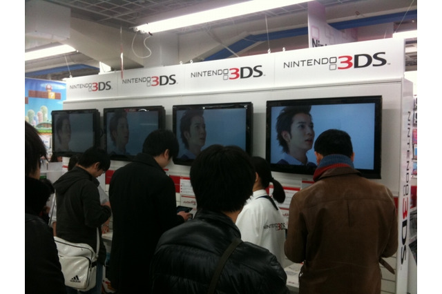 3DSをいち早く体験・・・大手量販店などに体験コーナー 画像