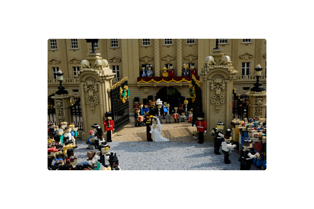 英国ウィリアム王子の結婚式をレゴブロックで再現 画像