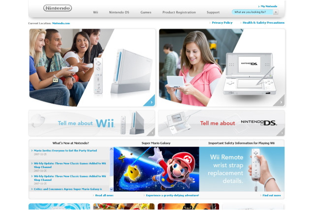 米国任天堂、Nintendo.comをリニューアル 画像