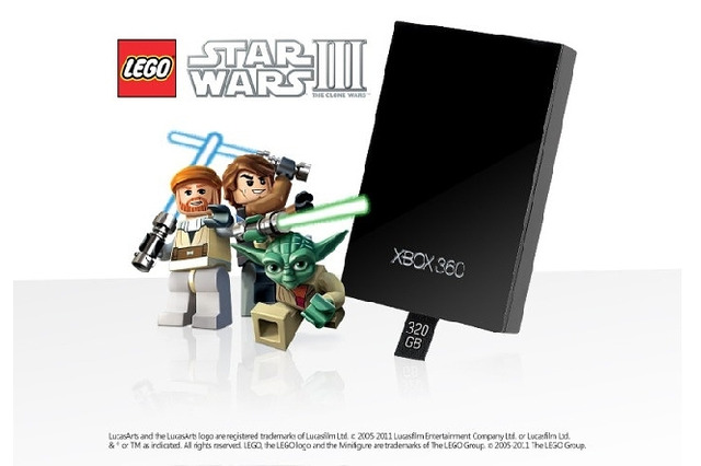 今月末にXbox 360の320GB HDDが発売、『Lego Star Wars III』DLコードが同梱 画像