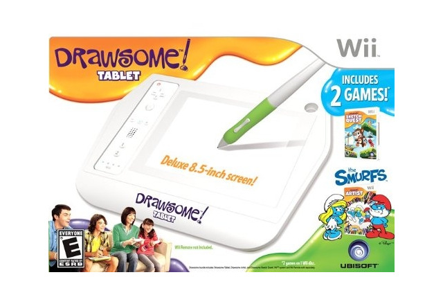 ユービーアイソフトがWii向けタブレット「Drawsome」を来月発売へ、専用タイトル2本を同梱 画像