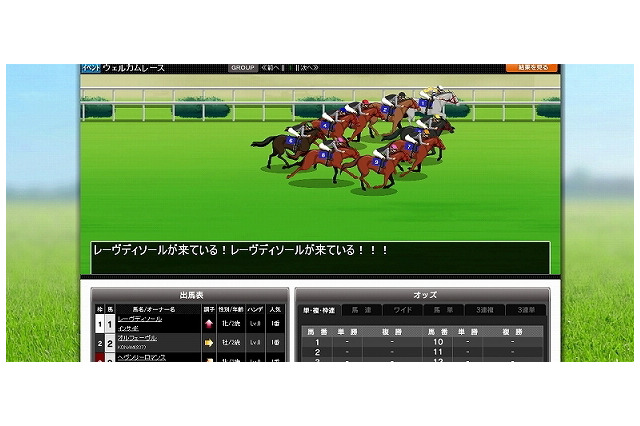 馬主となってGI制覇を目指そう・・・ソーシャルとリアルの融合、KONAMI『GI ALLSTAR’S Japan Horse Racing 2012』 画像