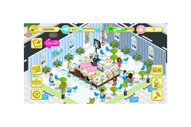 お洒落なインテリアにかわいいスイーツ!バンダイナムコの女子向けゲーム『Deluxe Cafe』 画像