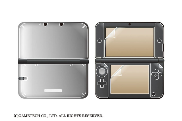 3DS LL用「内側用」「外側用」保護シート、液晶用シートも付属「コンプリートセット」発売 画像