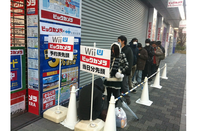 【Wii U発売】京都駅周辺の家電量販店でも早朝から開店を待ちわびる人の列 画像