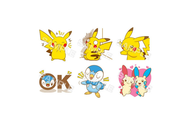 「LINE」スタンプショップにピカチュウやポッチャマが登場、待望のポケモンスタンプ第2弾リリース 画像