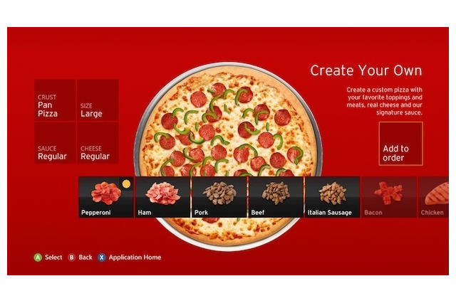 Xbox 360から4ヶ月で100万ドル分のピザが売れる 画像