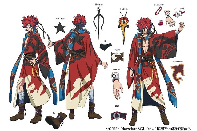 TVアニメ「幕末 Rock」キャラ設定が公開 画像