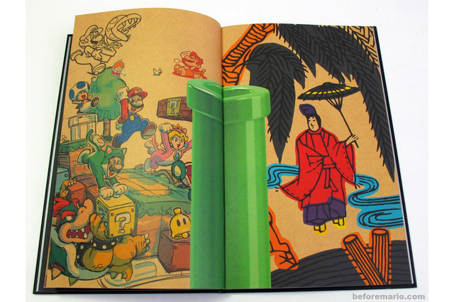 任天堂の2014年会社案内パンフレットは花札風！マリオやルイージが「桐に鳳凰」の一部に 画像