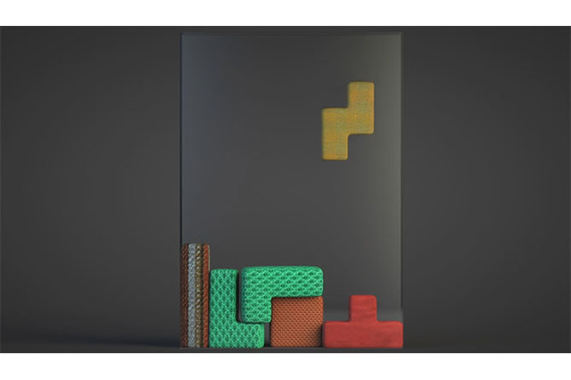 『テトリス』のブロックを柔らかいクッションにしたらこうなった、ファンメイド映像「Softbody-Tetris」 画像