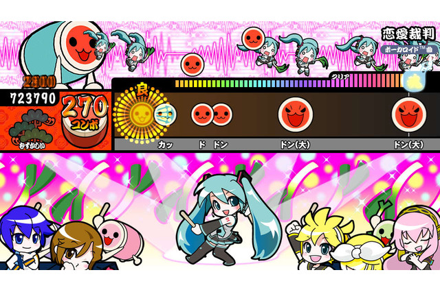 PS Vita『太鼓の達人 Vバージョン』はアニソン、ボカロ、ゲーム曲に注力！ 新モード「ドンだークエスト」も 画像
