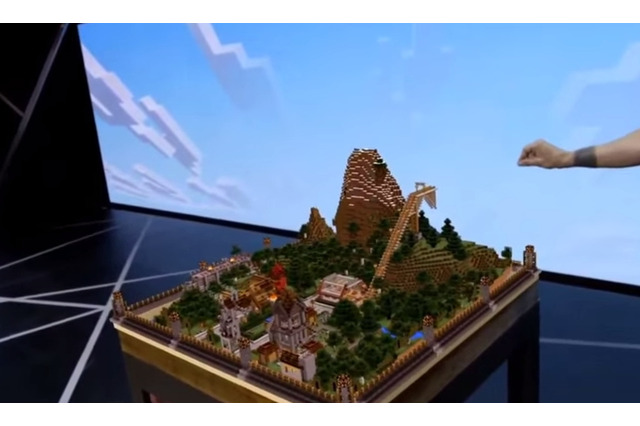 【E3 2015】「HoloLens」で『Minecraft』の世界が現実世界に浮き上がる 画像