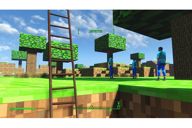 『Fallout 4』にマイクラMod登場、世界観がゲシュタルト崩壊を起こす 画像