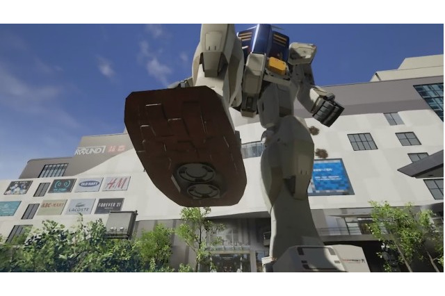 「その迫力、もはや恐怖」…『ガンダムVR ダイバ強襲』PV公開！ ザクの攻撃を受けてガンダムの手に避難 画像