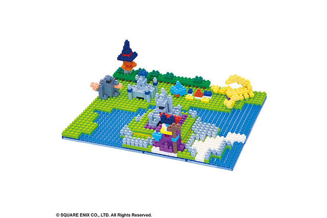 初代『ドラクエ』の「竜王」「ラダトームの城周辺マップ」がナノブロックに登場―ドット絵みたいだ！ 画像