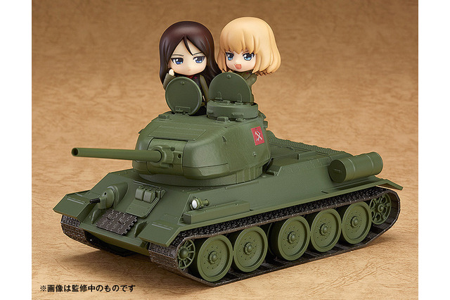 「ガルパン」のソ連戦車が「ねんどろいど もあ」より発売―カチューシャ&ノンナを乗せる事も! 画像