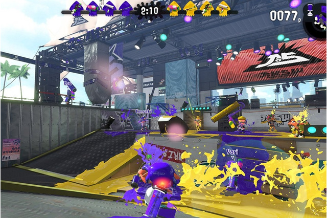 『スプラトゥーン2』新ステージ「ガンガゼ野外音楽堂」公開、ロックの聖地でもインクまみれのバトル! 画像