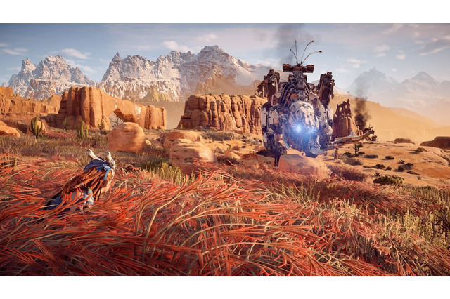 【プレイレポ】オープンワールド狩りゲー『Horizon Zero Dawn』の戦闘が熱い！メカの弱点を見抜き、外装を剥がし、武装を奪い、剥ぎ取った素材でアイテム作る 画像